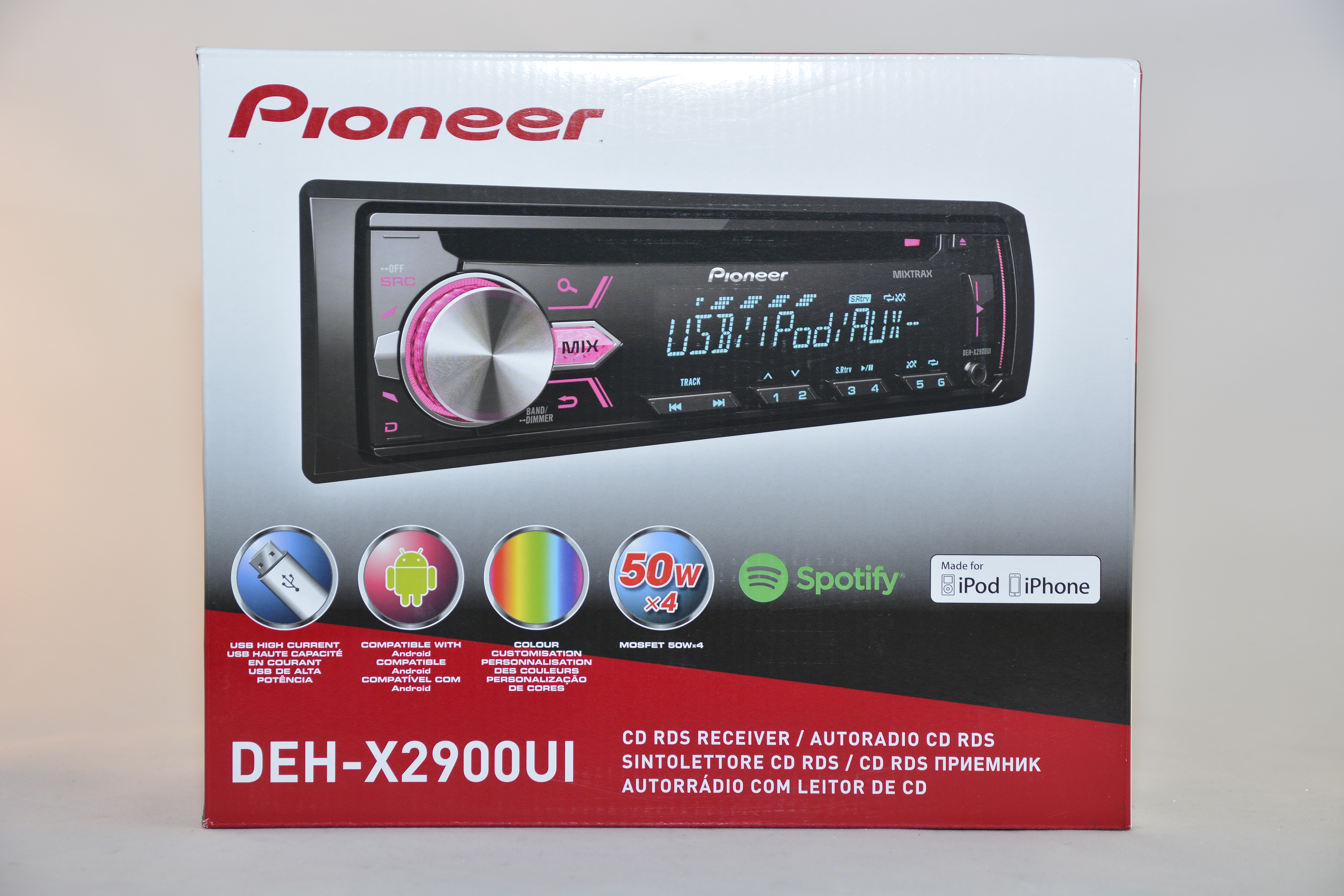 regisseur Waterig Netelig Pioneer DEH-X2900UI Radio/CD/USB-speler geschikt voor Apple – Auto de Pee